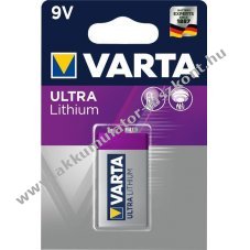 Varta 9V block Professional Lithium elem (6122)