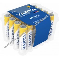 Varta Energy Alkaline 4103-LR03-AAA-Micro elem Value Pack - 24db/csom.