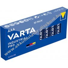 Varta Industrial ipari elem 4003 micro/mikr LR03 AAA 10db/csom.