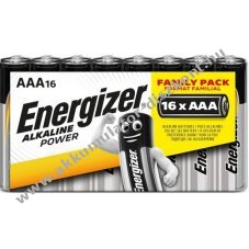ENERGIZER Alkaline Power AAA mikro E92 zsugorfóliás 16db/csomag