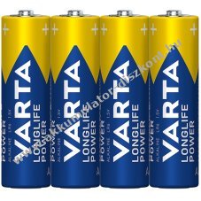 Varta longlife Power AA/ LR6/ ceruza elem 4db/csomag