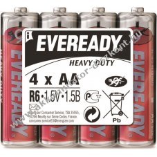 EVEREADY AA ceruza elem R6 4db/csomag, zsugorflis