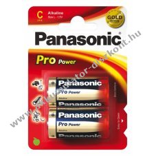 Panasonic Pro Power Gold Alkaline LR14. C. Baby,elem, 2db/csom - A kszlet erejig!