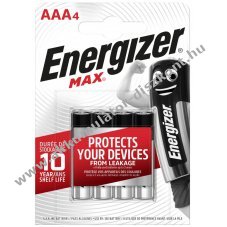 ENERGIZER Max elem AAA mikro E92 4db/csom