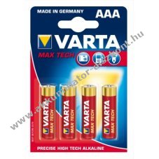 Varta Longlife Max alkli 4703-LR03-AAA-Micro elem 4db/csom.