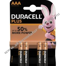 Duracell elem Plus Power MN2400 LR03 AAA Micro 4db/csom.