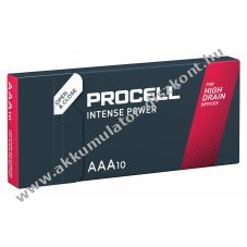 Procell Intense Power industrial ipari elem MN2400, LR3, AAA, Micro 10db/csomag