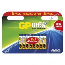 GP ULTRA PLUS alkli elem, LR03, mikro, AAA 8db/csomag - Kirusts!
