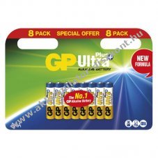 GP ULTRA PLUS alkli elem, LR03, mikro, AAA 8db/csomag