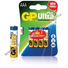 GP elem Ultra Plus LR03 Micro AAA 4db/csom.