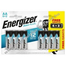 Energizer MAX PLUS B8 6+2db AA ceruza elem E91 mignon - Kirusts!