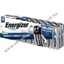 Energizer Ultimate Lithium elem L91,AA,FR6,Mignon 20db/csomag