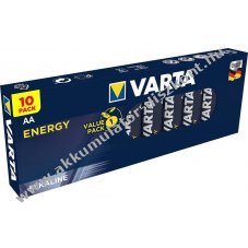 Varta energy 4106 LR6/AA/Mignon alkli-mangn ceruza elem 1,5V 10db/csom.