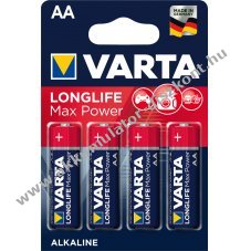 Varta Longlife Max Power Alkaline 4706 Elem 4db/csom.