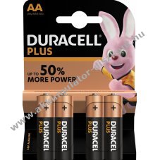 Duracell ceruzaelem Plus Power MN1500 LR6 Mignon AA 4db/csom.