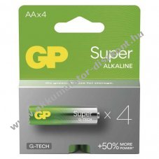 GP Super alkli, AA, mignon, ceruza elem 4db/csomag