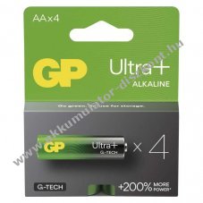 GP Ultra Plus alkli, AA, mignon, ceruza elem 4db/csomag