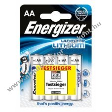 Energizer Ultimate Lithium MN1500 Elem 4db/csom.