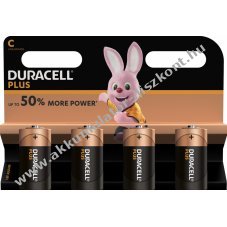 Duracell Plus MN1400 LR14 C Baby bbi elem 4db/csomag