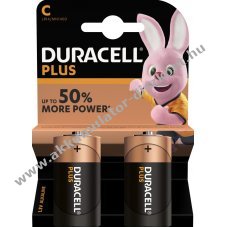 Duracell elem Plus tpus MN1400 2db/csom.