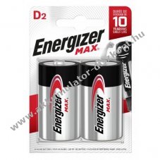 ENERGIZER Max elem D glit E95 LR20 2db/csom - Kirusts!