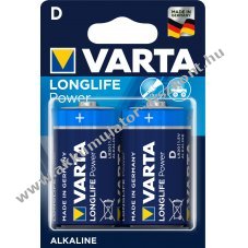 Varta Longlife Power / High Energy Alkaline alkli 4920 glitelem LR20, HR20 2db/csom.