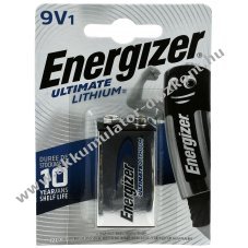 Energizer Ultimate Lithium elem tpus 6AM-6 9V-Block 1db/csom.