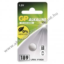 GP Alkli gombelem LR54 (189F) 1db/csomag