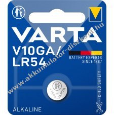 Varta gombelem tpus LR54, V10GA 1db/csom.