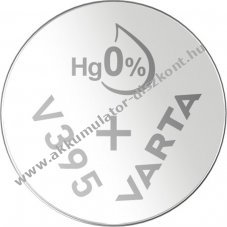 Varta SR57 (V395) 1db/csomag ez�st-oxid cink gombelem 1,55V - A k�szlet erej�ig