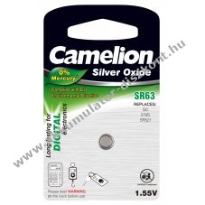 Camelion ezstoxid-gombelem SR63 / SR63W / G0 / 379 /  379S / SR521 1db/csom.