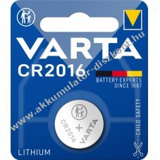 Varta lithium gombelem CR2016 1db/csom.