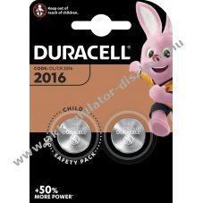 Duracell lithium gombelem 3V CR2016 2db/csom.