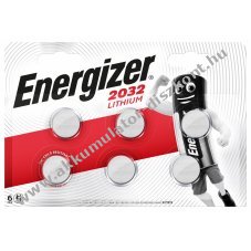 Energizer Lithium 3V CR2032 gombelem 6db/csomag