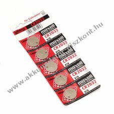 Maxell Lithium CR2032 gombelem 3V - 5db/csom.