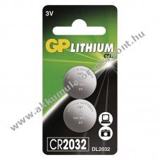 GP lthium gombelem CR2032 2db/csomag