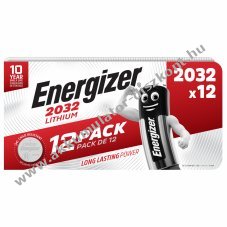 Energizer gombelem CR2032 lithium, 3V, 12db/csomag