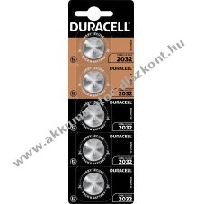 Duracell CR2032 Lithium gombelem 5db/csomag