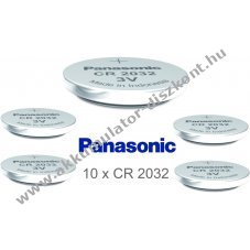 Panasonic Lithium gombelem CR2032 / DL2032 / ECR2032 10db/csom.