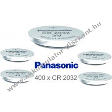 Panasonic Lithium gombelem CR2032 / DL2032 / ECR2032 400db/csom.
