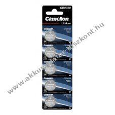 Camelion lithium gombelem CR2032 5db/csom.