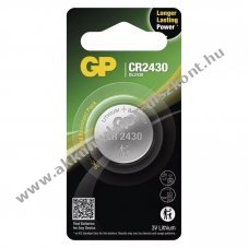 GP Ltium gombelem CR2430 1db/csomag