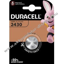 Duracell lithium gombelem CR2430 1db/csom.