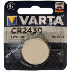 Lithium gombelem Varta Electronic CR2430 3V 1db/csom.