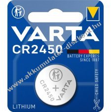Varta CR2450 Lithium gombelem  (6450)