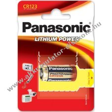 Panasonic Ultra fot elem 123 CR123A DL123A RCR123 1db/csom.