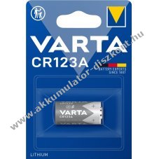 Varta lithium fot elem CR123A 1db/csom.