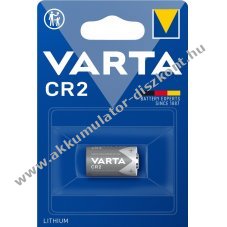 Varta Ltium fot elem CR2 (6206) Professional Lithium 1db/csomag - Kirusts!
