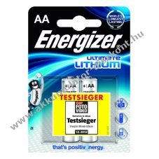 Energizer Ultimate lithium elem L91 2db/csom.