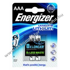 Energizer Ultimate lithium elem tpus AAA 2db/csom.